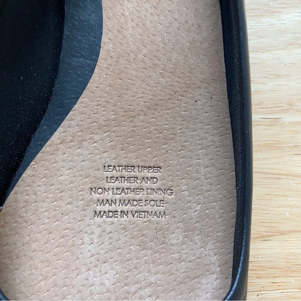 DIANA FERRARI SUPERSOFT 'Embark' Black Leather Ballet Flats Flat Shoes Size 8 C - Picture 9 of 11